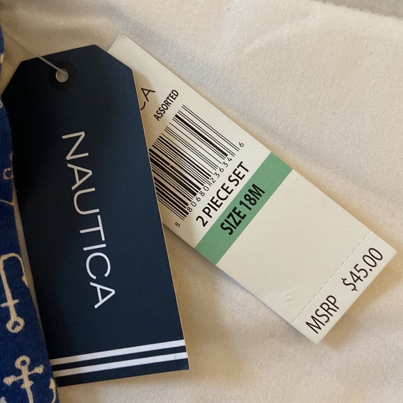 NWT Nautica Girls Tank Top with Anchors - Picture 3 of 4